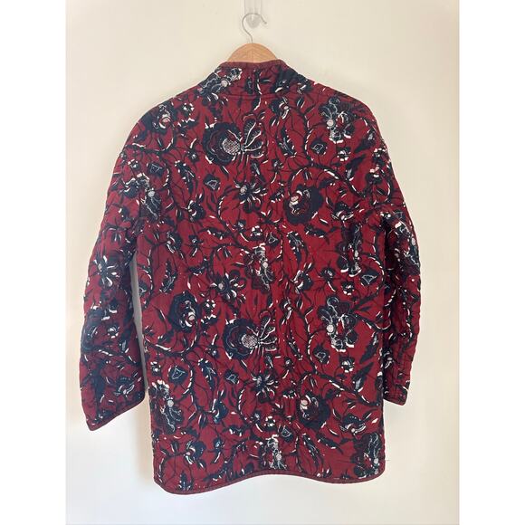 Isabel Marant Étoile Daca Quilted Floral Reversible Lightweight Jacket - Picture 8 of 10